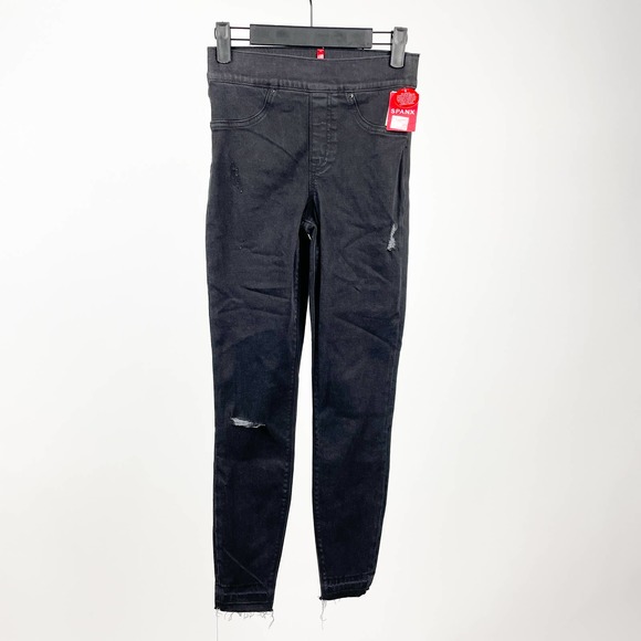 SPANX Denim - NWT Spanx High Rise Distressed Shaping Jeans Skinny High Waisted Denim